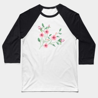 Pink anemone garden Baseball T-Shirt